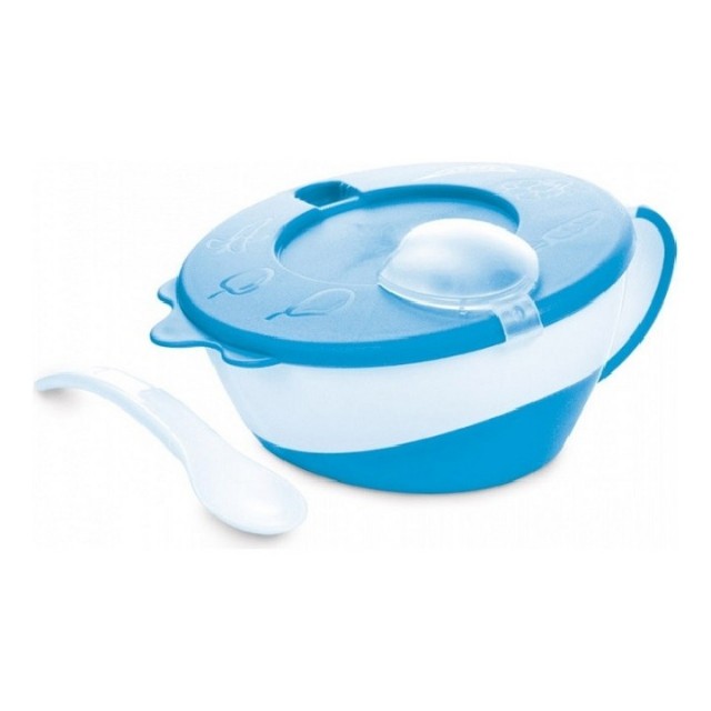 CANPOL BABY BOWL WITH BUCKET - BLUE